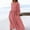 A239 Pink, variant on Women's Linen Elegant Long Sleeve Wrap Maxi Dress V-Neck High Waisted Empire Waist Flowy A-Line Dress with Pockets For Fall Winter Wedding Guest Party Wear