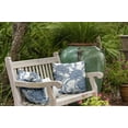 thumbnail image 3 of 18" x 18" Simply Daisy Flower Flourish Indoor/Outdoor Polyester Throw Pillow, Navy, 3 of 3