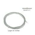 thumbnail image 2 of Uxcell 10Ft Speed Jump Rope Replacement Cable 2.5mm Professional Skipping Rope Steel Wire Replace White 4 Pcs, 2 of 6