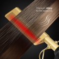 thumbnail image 3 of BEMS-1 pieza (dorado) peine caliente, plancha de pelo eléctrica,, 3 of 5