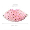 thumbnail image 2 of Tutus for Girls Pink Polka Dot Ballet Skirts for Dress Up Game Birthday Party Christmas Costume, 2 of 5