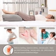 thumbnail image 3 of SAHEYER Inflatable Leg Pillow,  Portable Wedge Shaped Pillow ,Improves Circulation and Reduces Swelling, Suitable for Sleep, Pregnancy, Surgery, and Injury Recovery 25 x 20 x 9.5 inches, 0.99 Ib(Gray), 3 of 9