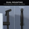 thumbnail image 6 of Design House Modern Single-Function Dual-Mount Hand Held Bidet Sprayer for Bathroom, Matte Black, 6 of 16