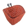 thumbnail image 1 of Portador de canasta de bicicletas conveniente para instalar una caja de transporte de cesta de almacenamiento ligero para la mayoría de Marrón, 1 of 8