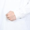 thumbnail image 4 of PEASKJP T-Shirt à Manches Longues Col Rond Couleur Unie for Hommes (Blanc, m), 4 of 5