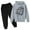 Grey, variant on Boys Sweat Suit Boys Sweatsuit Set Sweatshirt and Sweatpant Jogger Set Printed Hoodie Sets 2 Pieces Boys Tracksuit Set Back To School Clothes,Black,13-14 Years