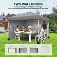 thumbnail image 4 of Outsunny 10' x 10' Pop Up Canopy Tent with Removable Sidewalls Carry Bag, 4 of 10