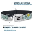 thumbnail image 4 of Buckle-Down Pet Collar, Dog Collar Metal Seatbelt Buckle, Cloudy Skies Rain Clouds White Blues, 9.5 to 13 Inches 1.0 Inch Wide, 4 of 8