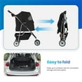 thumbnail image 5 of Furniture of America Pipii Collapsible Pet Stroller in Black Fabric, 5 of 8