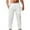 White, variant on zfhfof Mens Casual Cotton Linen Striped Pants Elastic Waist Summer Beach Yoga Pants Lightweight Straight-Legs Loose Trousers