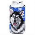 thumbnail image 2 of Alaskan Malamute Winter Snowflakes Holiday Tall Boy Hugger, 2 of 2