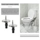 thumbnail image 5 of ColoMX 2pcs Tornillos de asiento de inodoro Tornillos de la bisagra Inicio Universal asiento asiento Tornillo para baño, 5 of 8