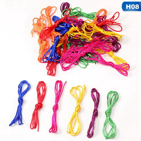 AkoaDa 30Pcs100Cm Hair Styling Tool Silk Cord For Hair Rope Knit Diy Braided Rope Headband Jewelry Design Hair Accessories For