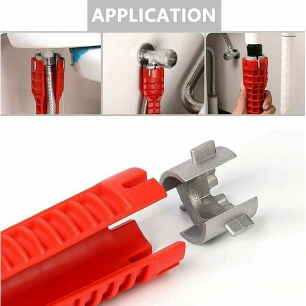 Juego De Llaves Para Tuercas De Grifo 8-14mm - Herramienta De Fontanería Para Fregaderos Y Lavabos | Incluye 6 Adaptadores