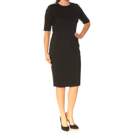 Print short sleeve below the knee sheath dress code head island