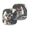 thumbnail image 3 of KUIFORTI Front Windshield Sun Shade Cute Dog, 2 Piece Foldable Car Shade Front Windshield Cover, Automotive Interior Sun Protection, 3 of 5