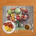 thumbnail image 7 of 2024 Placemat Cute Fruit Avocado Lemon Strawberry Print Coffee Cup Pads Dining Table r Linen Tableware Kitchen Table Mats, 7 of 7
