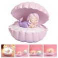 thumbnail image 3 of 1pc Resin Craft Mermaid Night Lamp Shell Mermaid Small Night Lamp Ornament, 3 of 8