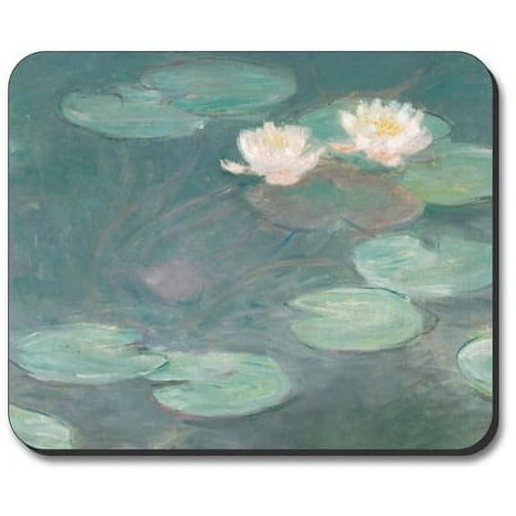 Art Plates brand Mouse Pad - Monet: Water Lilies (Close-Up)