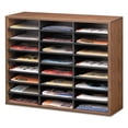 thumbnail image 2 of Fellowes Literature Organizer, 24 Letter Sections, 29 x 11 7/8 x 23 7/16, Medium Oak, Wood Tabletop, 2 of 3