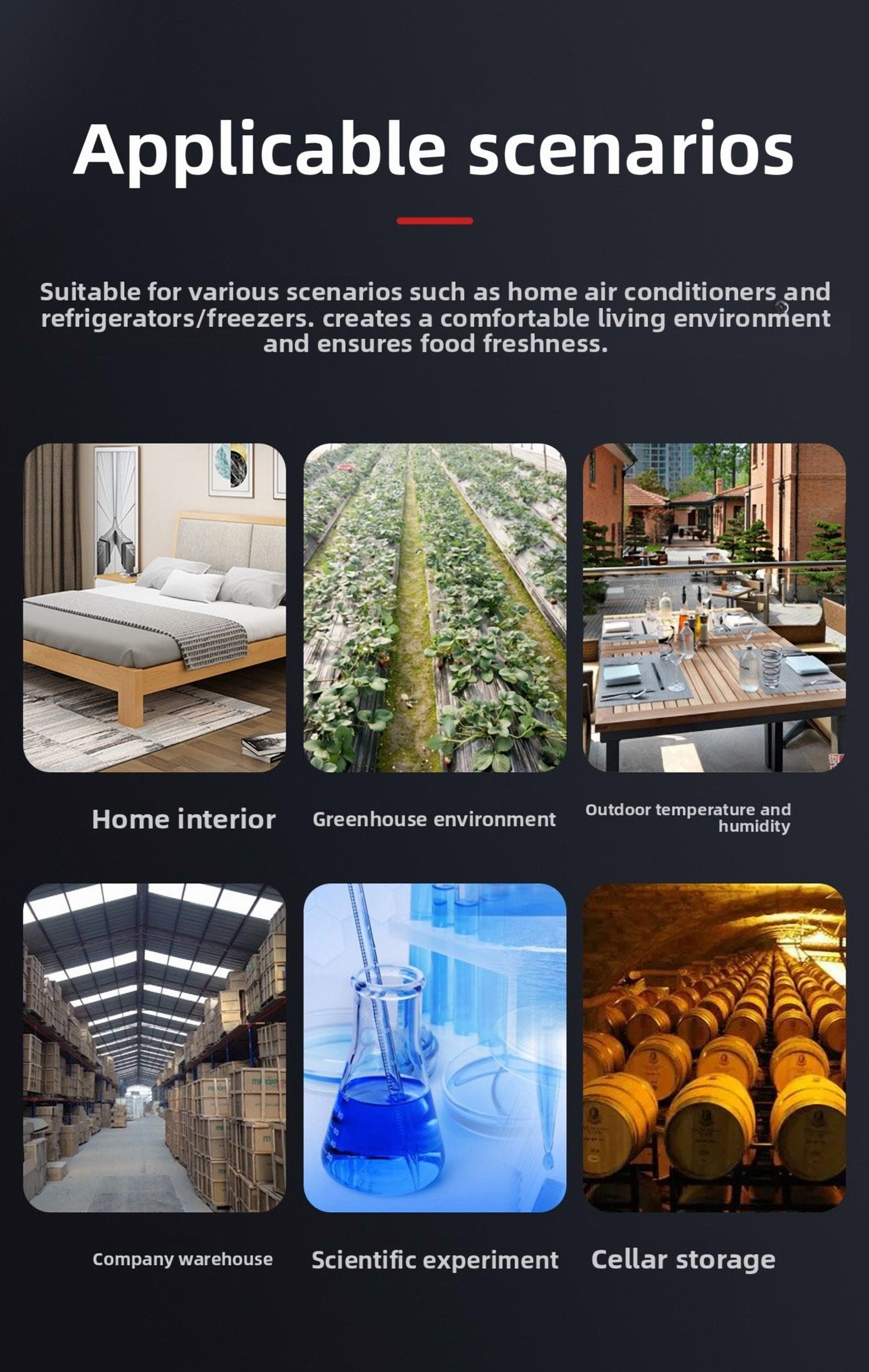 High Precision Handheld Temperature Humidity Meter  Temperature And Humidity Detector Instrument Thermal Conductivity