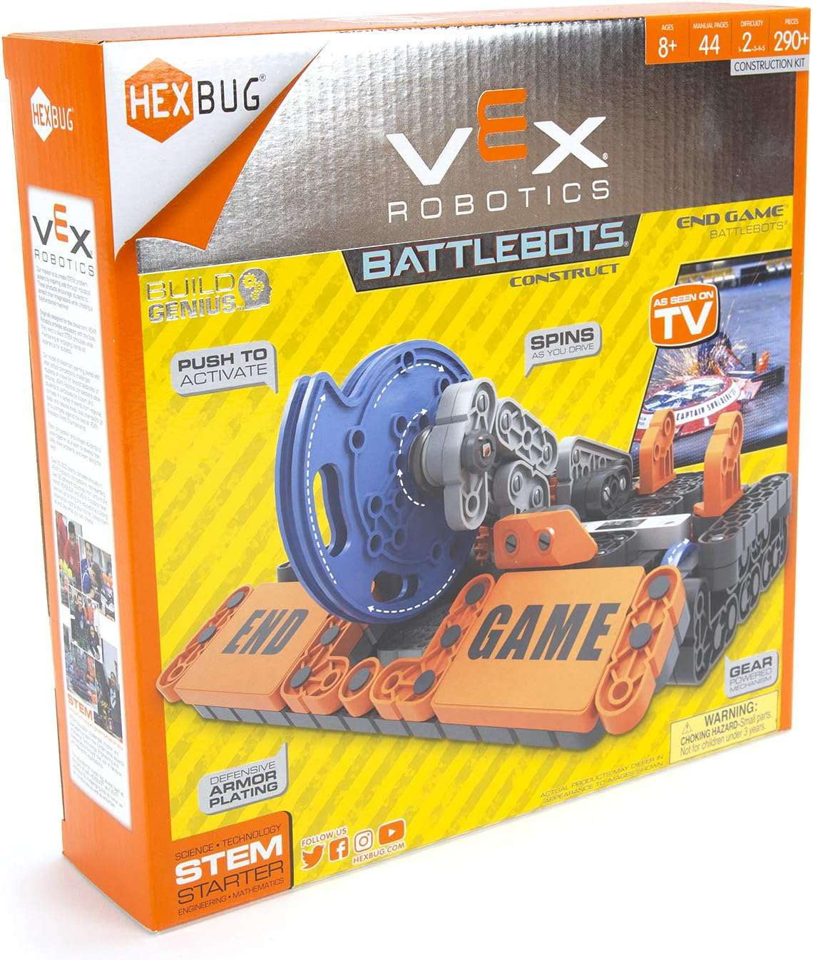HEXBUG VEX Robotics End Game Toys, Fun Battle Bot Construction Kit