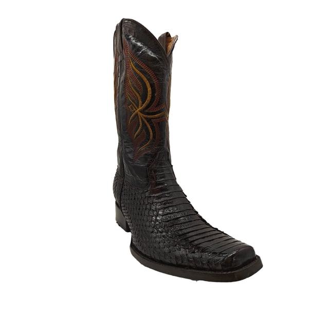Botas Vaqueras El Chiqueado color Café Obscuro en Piel Original El Chiqueado Botas Vaqueras Piel Genuina