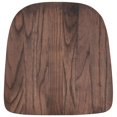 thumbnail image 5 of 4 Pk. Rustic Walnut Wood Seat for Colorful Metal Chairs, 5 of 5