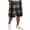 BF26_Dark Blue, variant on Resicozy Plaid Shorts Men Casual Classic Fit Elastic Waist Bermuda Short Wide Leg Loose Y2k Lounge Shorts with Pocket Yellow M