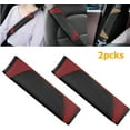 thumbnail image 4 of 2PCS Car Seat Belt Cover, Carbon Fiber Seatbelt Shoulder Protection, Soft Car Seat Belt Strap Cushion Protect Your Neck and Shoulder, Car Accessories Seat Belt Pad for Car Truck (Red), 4 of 6