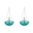 thumbnail image 3 of Hanging Bird Bath with Solar Fountains, Plastics Hanging Solar Water Bubbler Fountain for Hummingbird Bird Bath Feeder for Outdoor Garden Balcony Porch (2pc,Blue), 3 of 6
