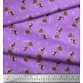 thumbnail image 2 of Soimoi Poly Georgette Fabric Star,Knife & Circus Dog Cartoon Printed Fabric 1 Yard 42 Inch Wide, 2 of 3