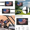 thumbnail image 6 of XYZCANDO USA Flag 4pcs Golf Cart Seat Covers American Flag Golf Cart Steering Wheel Covers Golf Cart Flag 2 Person Seats Golf Cart Body Kit 13 Inch Steering Wheel Covers Small Flag Black, 6 of 7