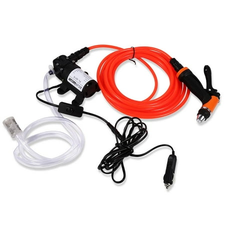 Car Wash Electric Portable Yosoo 12V Portable High Pressure Self-priming Quick Car Cleaning Water Pump Electrical Washer Kit , Wash Pump, Car Wash ()