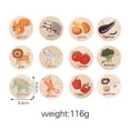 thumbnail image 3 of 12x Wooden Puzzles Toddler Sensory Toys with Vegetable and Animal Patterns Educational for Children Circle Design Magnetic Pieces Safe and Eco-Friendly, 3 of 7