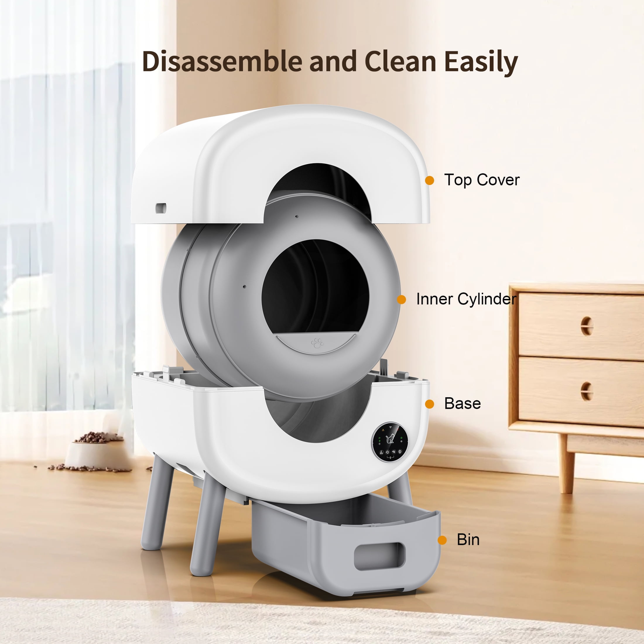 GOOVI Self Cleaning Cat Litter Box, Automatic with App Control