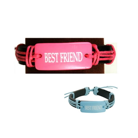Best Friend Adjustable Bracelet  Bright Pink Fashion