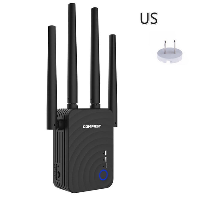 Extensor de señal Wifi Extensión de señal inalámbrica Enrutador Repetidor Modo AP Amplificador de refuerzo Wifi, enchufe de EE. UU. 2.4G 5G Eigraketly EL4484-01B