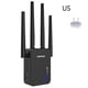 thumbnail image 1 of Extensor de señal Wifi Extensión de señal inalámbrica Enrutador Repetidor Modo AP Amplificador de refuerzo Wifi, enchufe de EE. UU. 2.4G 5G Eigraketly EL4484-01B, 1 of 2