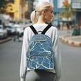 thumbnail image 7 of Quilted Backpack Fashion Backpack 10.23*5.11*12.59 Inch Women's Fashion Backpack Picnic Shopping Travel Out Sports backpack Small Winter White Tree, 7 of 7