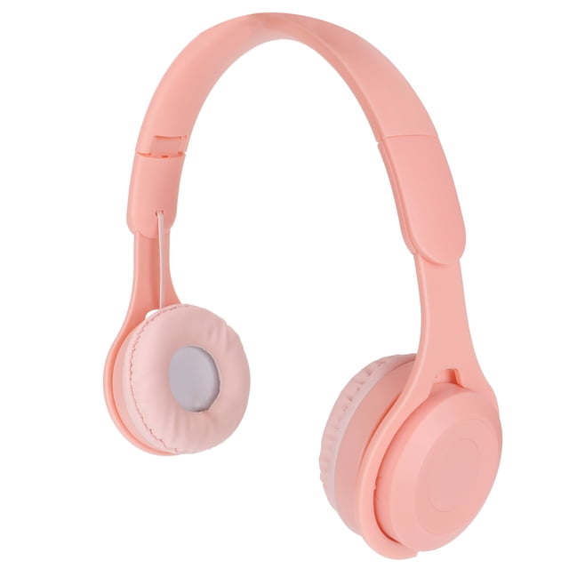 Auriculares para niños Bling Bling Y08 Macaron Bluetooth 5.0 Plegables Rosa