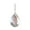 White, variant on Blue Teardrop Gemstone Pendant Ornament For Holiday Decor Suitable For Valentine'S Day And St. Patrick'S Day Size 4.72X3.15 Inches With Loop