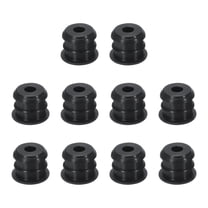 10pcs Hole Plug 5/16 Inch (6.5mm) Button Plugs Fit for 6.5mm Hole, Snap in Locking Hole Tube Plug Gel, Black