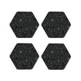 thumbnail image 2 of Balery 4 Pcs Spider Web Blackleather Coasters Set, Drink Table Cup Coasters For Living Room Kitchen Coffee Decor, 2 of 9
