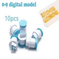 thumbnail image 3 of ISTAR 10 PCS Numbers Fondant Cake Mold, Cake Biscuit Mold,Cookie Cutter Mold,Embosser Cutter, Upper Case Letter Shape DIY Baking Accessories, 3 of 4