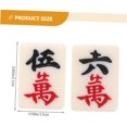 thumbnail image 2 of 1 Ensemble de Jouets de Mahjong Portables Mini Outils Jouets Rétro Jeux de Mahjong Petits Voyages Ensemble de Mahjong Miniature Chinois Mahjong Chinois Numéroté, 2 of 5