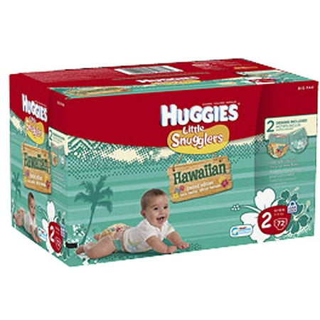 Huggies Little Snugglers Hawaiian Diapers, Step 2, Big Pack