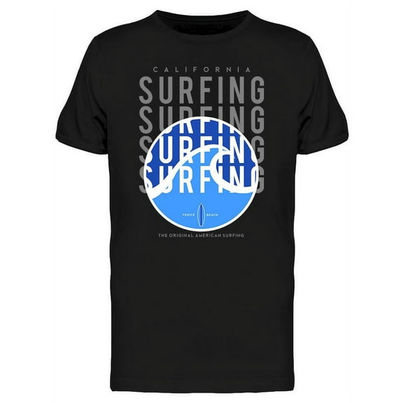 Surfing Big Wave T-Shirt Men -Image by Shutterstock, Male Medium