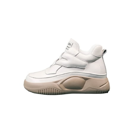 

Avamo Ladies Running Shoe Platform Athletic Shoes Thick Sole Sports Sneaker Womens Trainers Women Non-Slip Magnetic Sneakers White 6.5