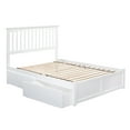 thumbnail image 2 of Mission Platform Bed with Flat Panel Foot Board and 2 Urban Bed Drawers in, Multiple Colors and Sizes, 2 of 6